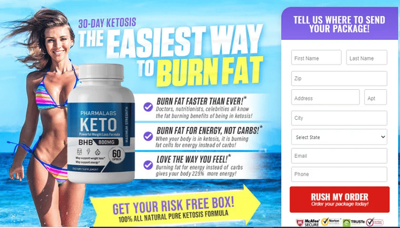 PharmaLabs Keto BHB – Diet Pills to Burn Excess Fat Faster!